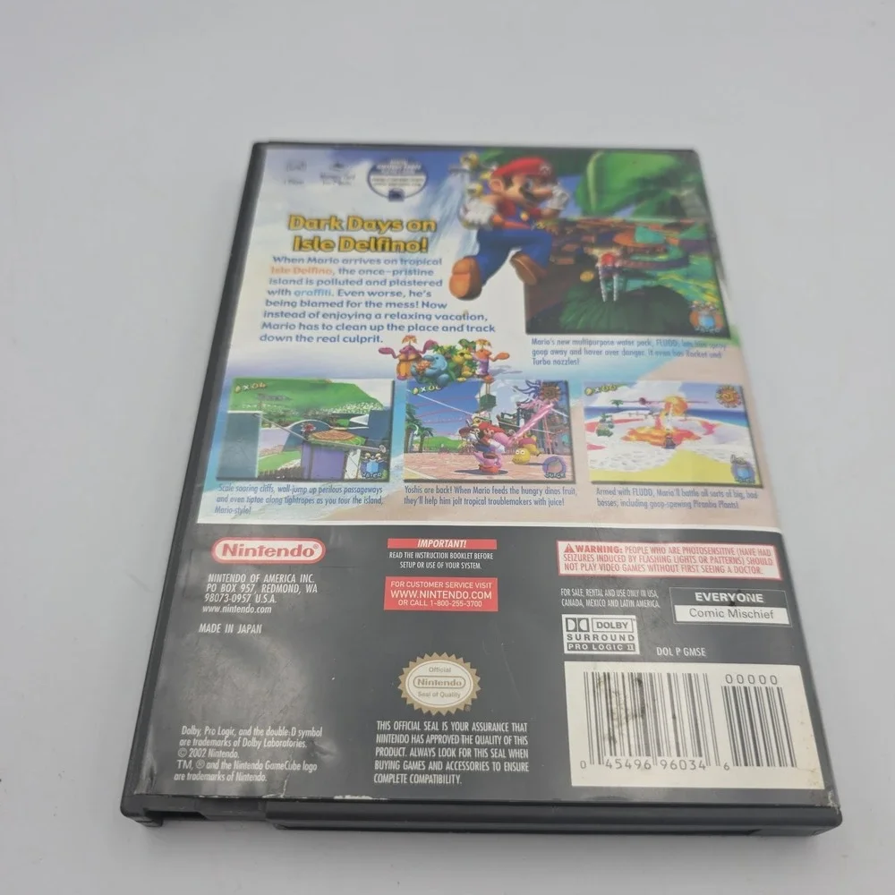 Super Mario Sunshine (Nintendo GameCube, 2002) CIB